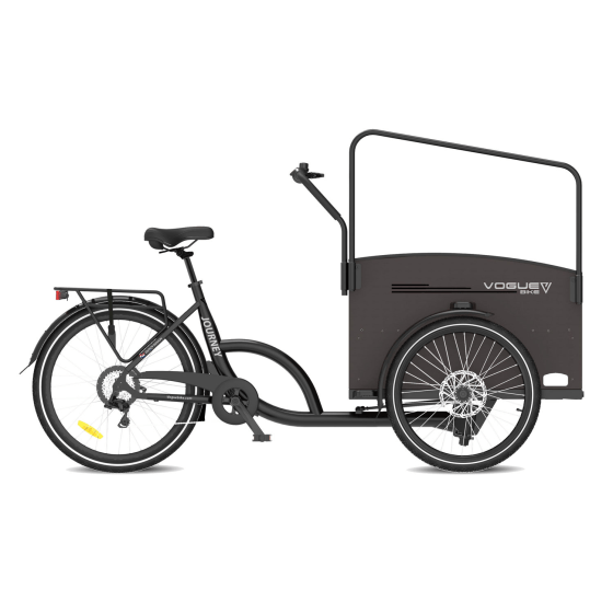 Elektrische Bakfiets JOURNEY 26 Inch - Zwart/Bruin Elektrische Bakfiets JOURNEY 26 Inch - Zwart/Bruin